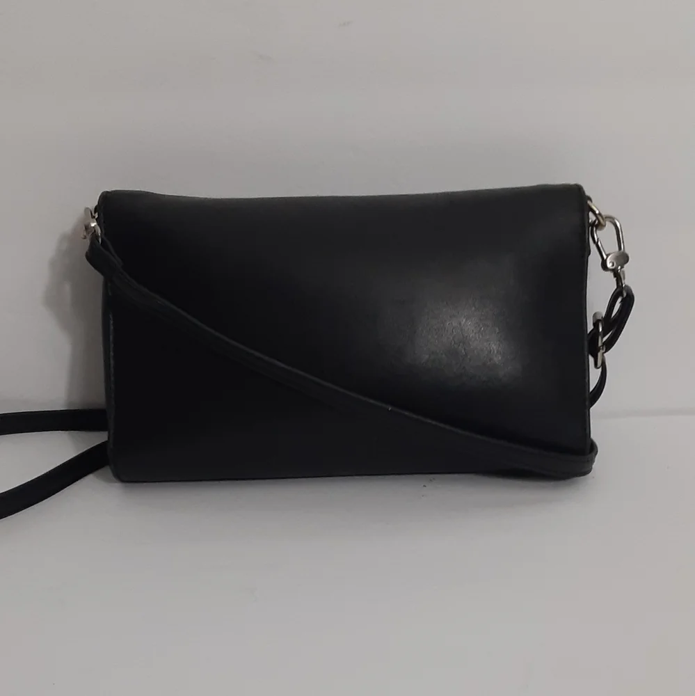 Kate Spade black leather crossbody bag